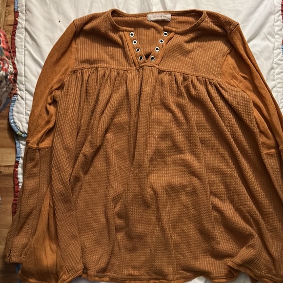 Boho Chic Soft Knit Color Block Washed Tunic Top - Picture 8 of 8